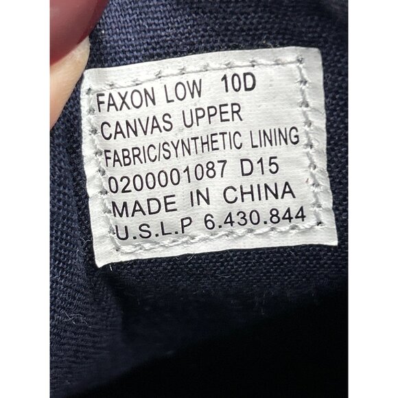 Polo Ralph Lauren Mens Red Canvas Faxon Low Sneakers Size 10D - Picture 8 of 8